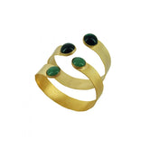 Bracelet Manchette fine pierres semi-précieuses I Bacchus